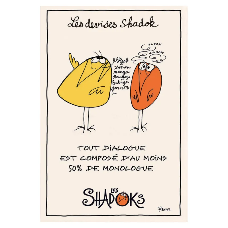 Heißes Angebot Shadoks Dialogue Geschirrtuch