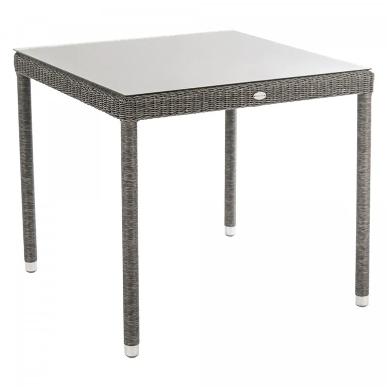 Mega-Angebot Quadratischer Tisch Monte Carlo auf Glasplatte