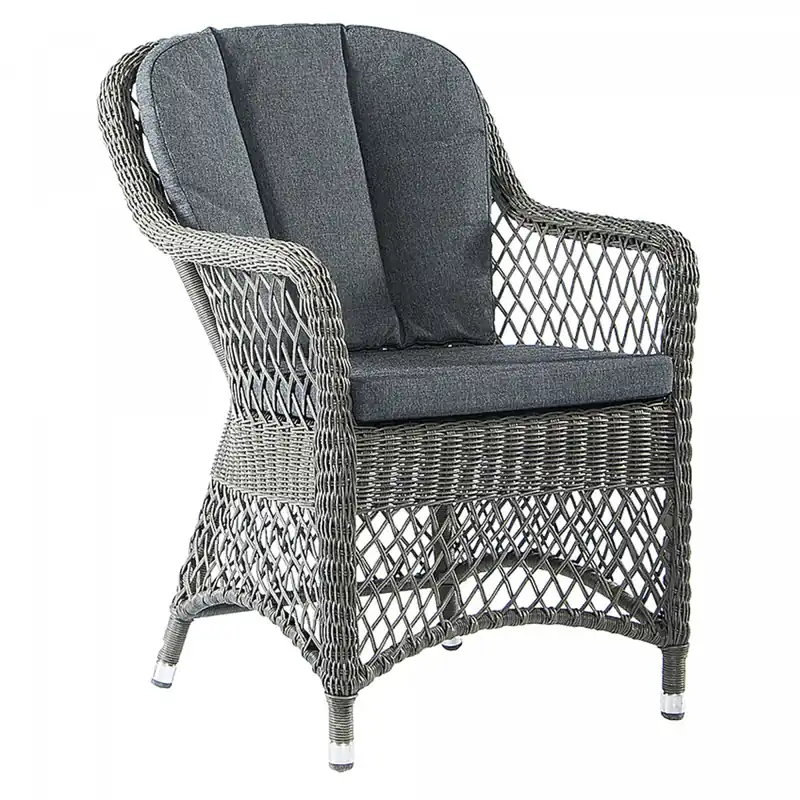 Sonderaktion Carlo Openwork Fasermontierter Sessel mit Kissen