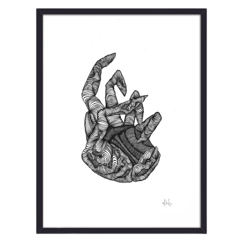 Garantierte Lieferung Handillustrationsrahmen