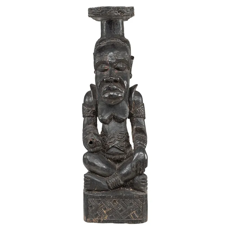 Skulptur Ndop King AAA1228 Nur Für Kurze Zeit