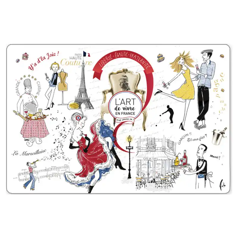 Letzte Chance Set mit 6 Tischsets Art de Vivre