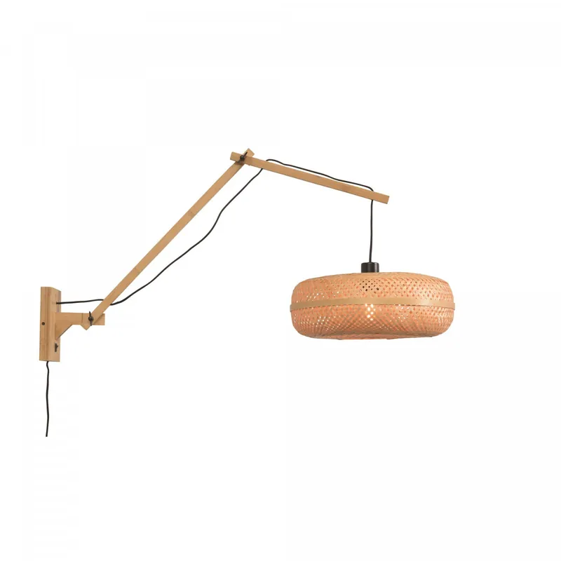 Begrenztes Angebot Palawan Wandleuchte mit natürlichem Arm und zwei Gelenken