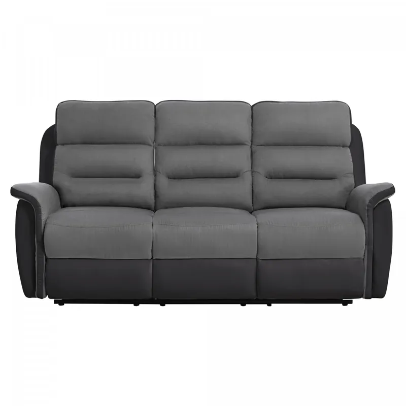 Sale Manuelles Relaxsofa 3-Sitzer 9222 aus Kunstleder und Mikrofaser