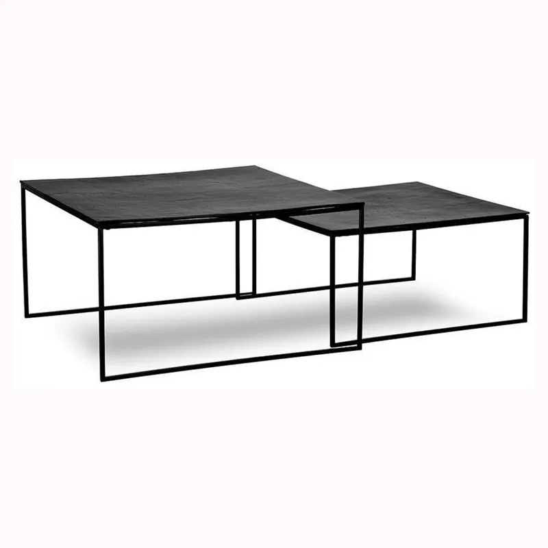 Preiswert Set mit 2 ausziehbaren Couchtischen Escala