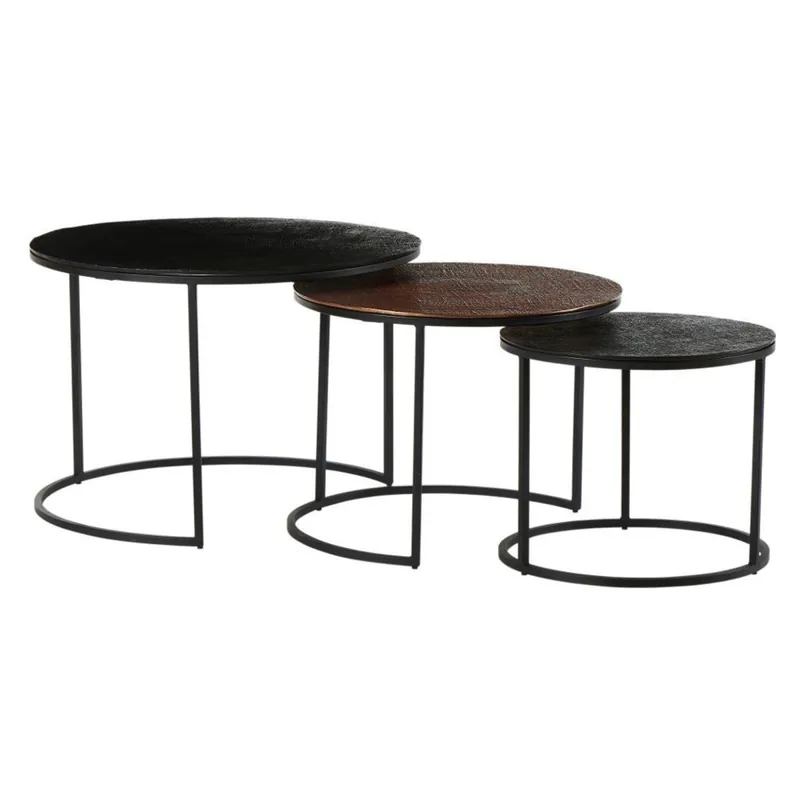 Set mit 3 Yuli Couchtischen Begrenztes Angebot