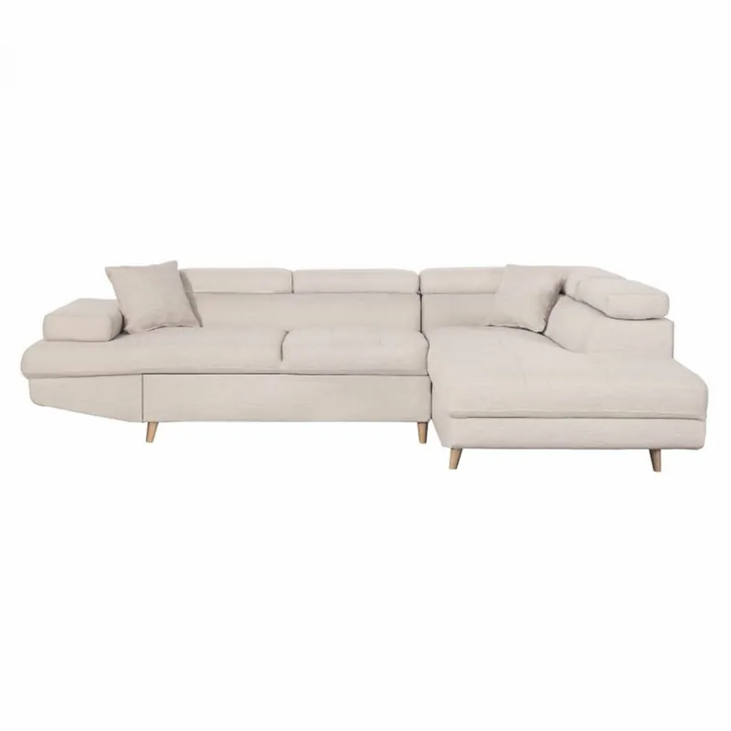 Rabatt Rio Scandinave gerades ausziehbares Ecksofa mit Holzgestell