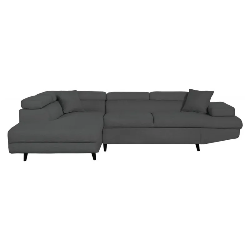 Rio Scandinave konvertierbares linkes Ecksofa mit schwarzen Holzbeinen Garantierte Lieferung