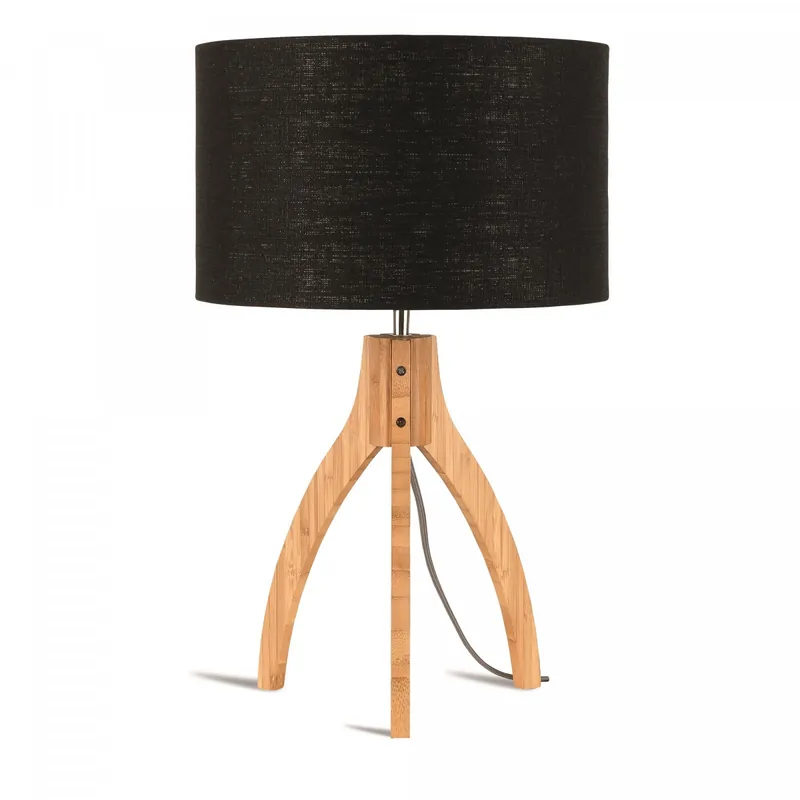 Tischlampe Annapurna aus natürlichem Bambus und Leinen Bestseller