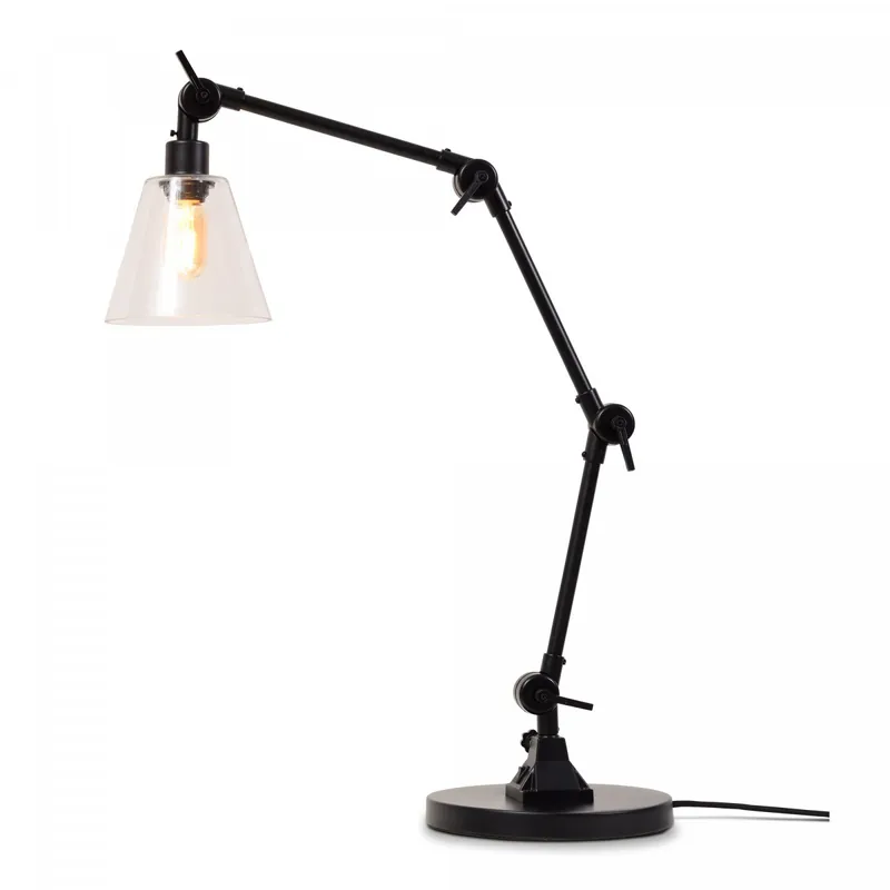 Bestpreis Tischlampe Amsterdam aus klarem Glas