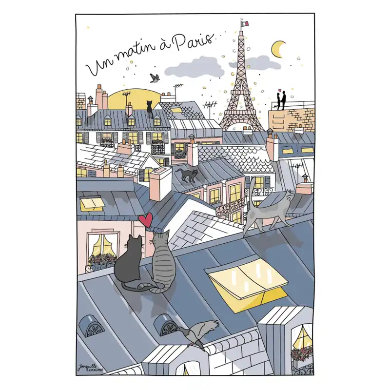 Günstig Toits de Paris Geschirrtuch