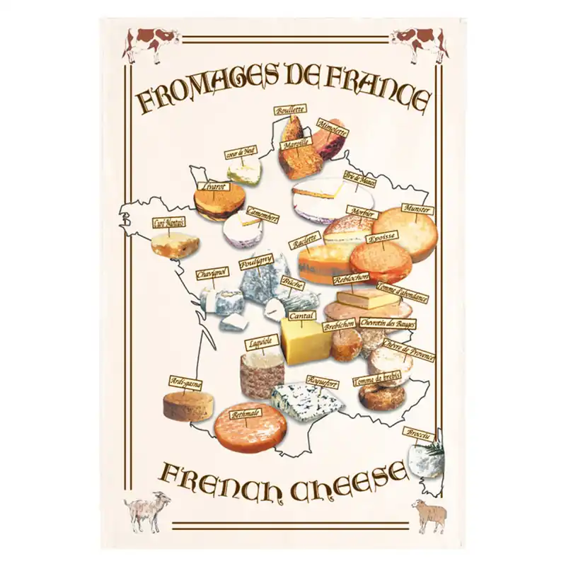 Geschirrtuch Carte Fromages de France Direktkauf