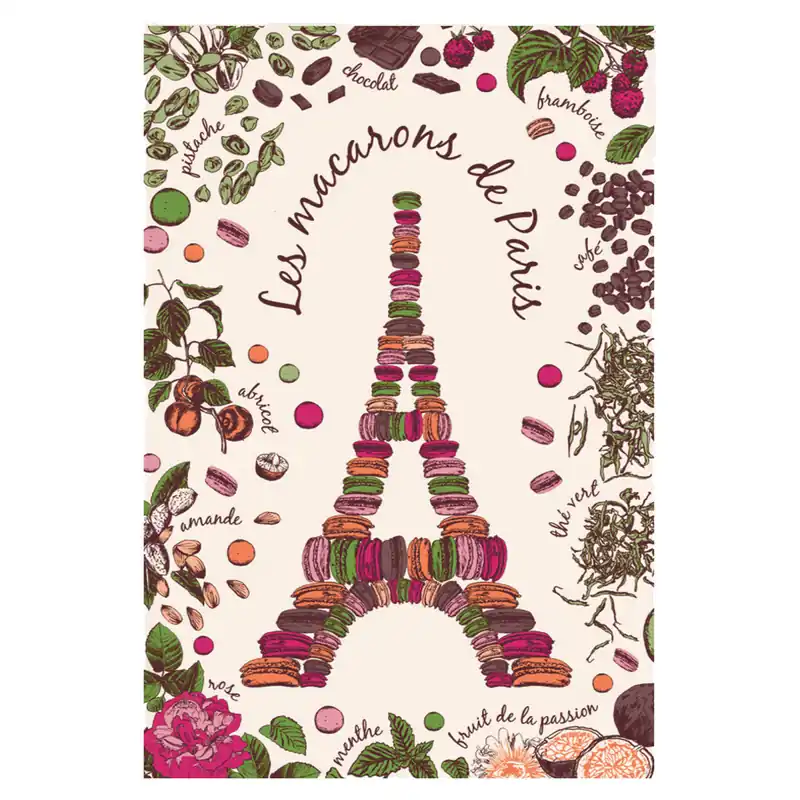 Macarons de Paris Geschirrtuch Knallerangebot