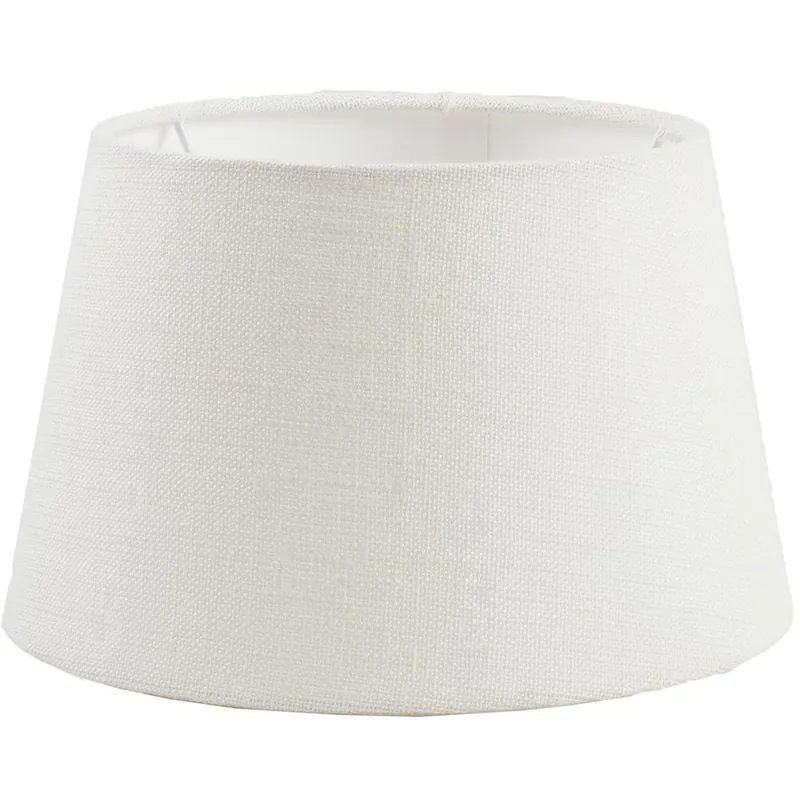 Neu Lampenschirm Shallow Drum Pure Linen