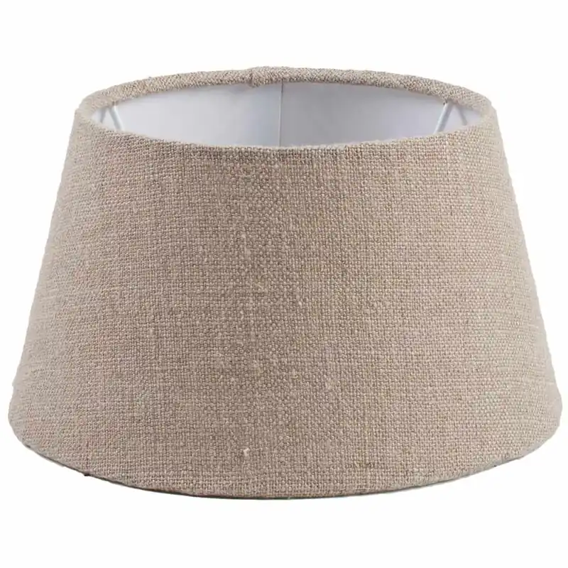 Online Kaufen Lampenschirm Shallow Drum Pure Natural Linen