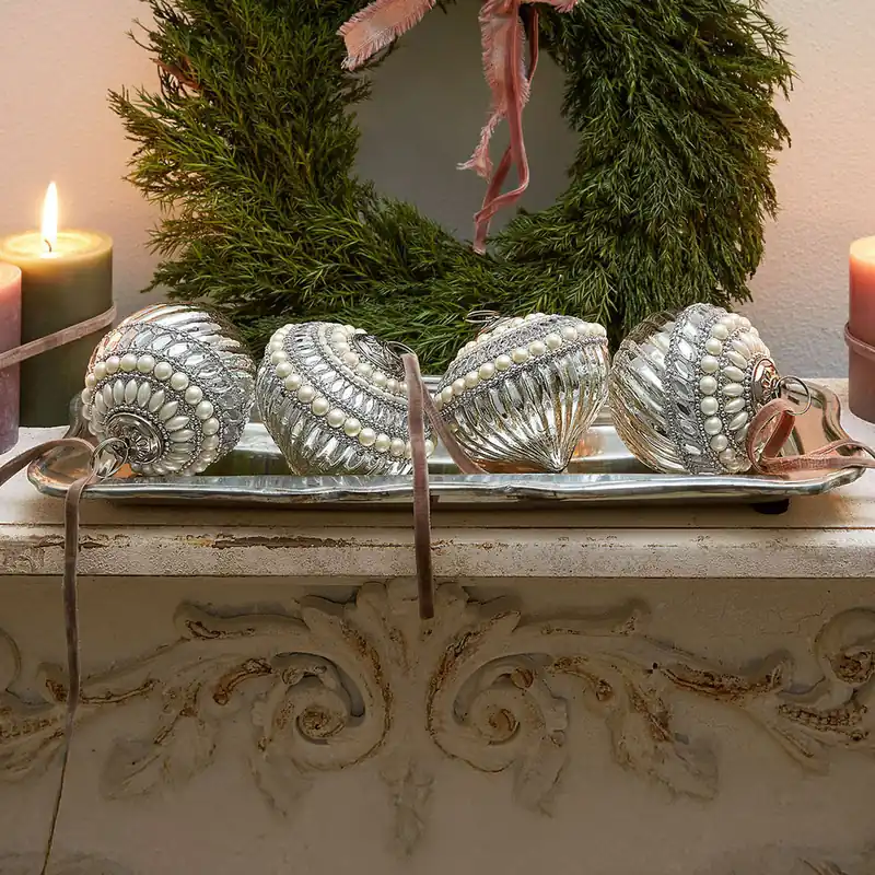 Heißes Angebot Weihnachtskugel 4er Set Savonelles