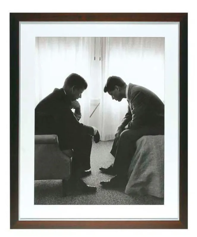 Casa Padrino Druck John & Robert Kennedy 78 x H. 92 cm - Luxus Bild Expressversand