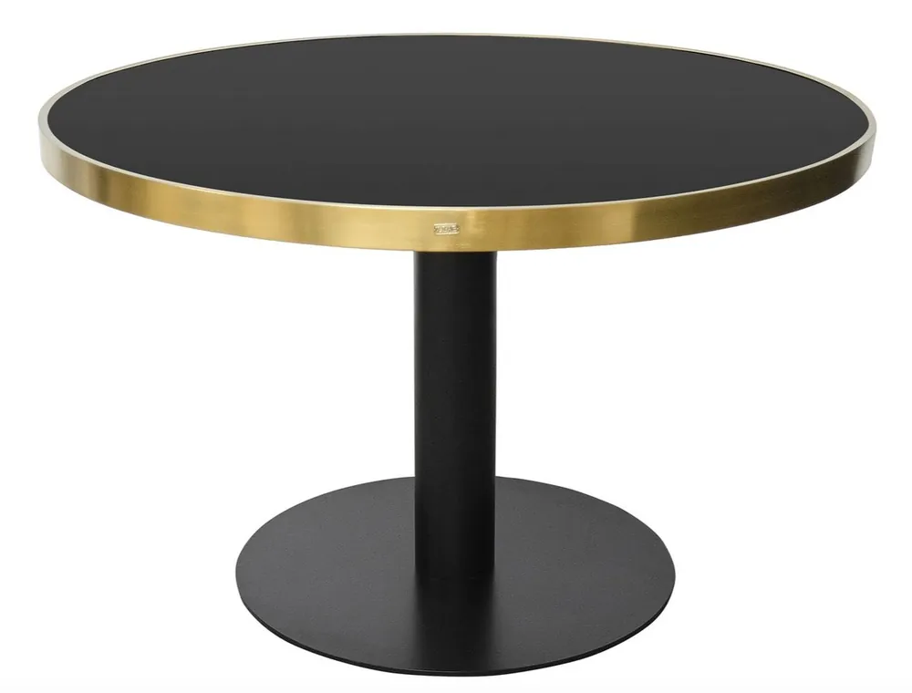 Casa Padrino Luxus Esstisch Schwarz / Gold 120 x H. 76 cm - Designer Esszimmermöbel Jetzt Kaufen