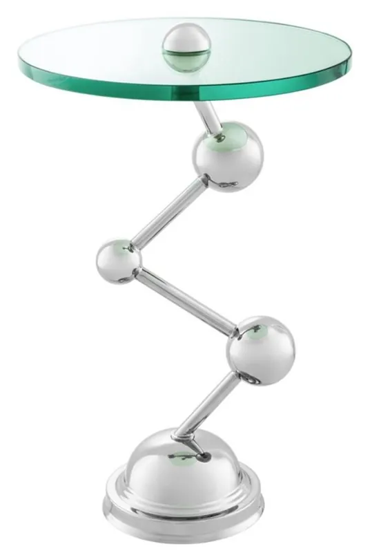 Casa Padrino Luxus Beistelltisch Silber 40 x H. 65 cm - Limited Edition Mega-Angebot
