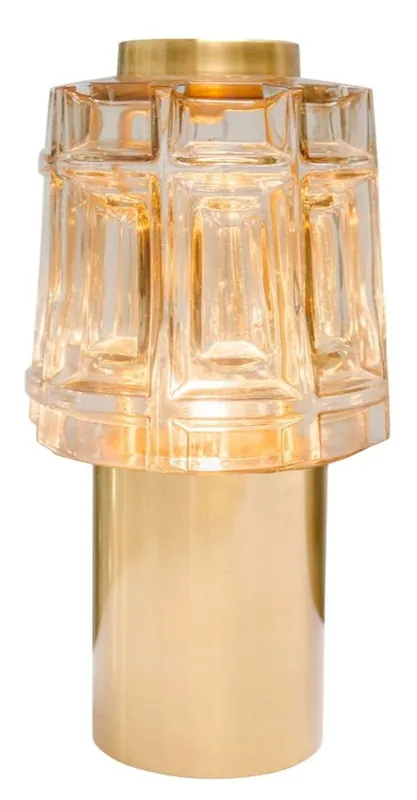Casa Padrino Designer Tischlampe Durchmesser 14 x H. 26,5 cm - Luxus Möbel Sichere Zahlung