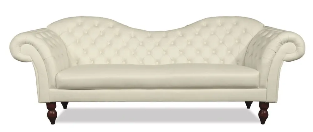 Aktuell Casa Padrino Chesterfield 3er Sofa Venedig - Echt Leder Creme
