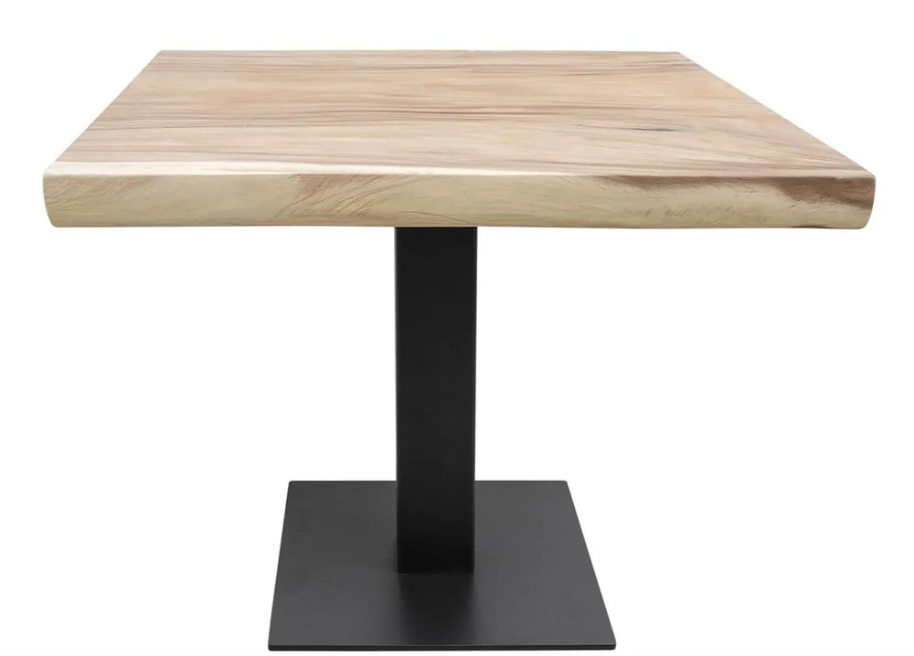 Knallerangebot Casa Padrino Luxus Esstisch mit schwarz pulverbeschichteten Tischbein - Luxus Qualität