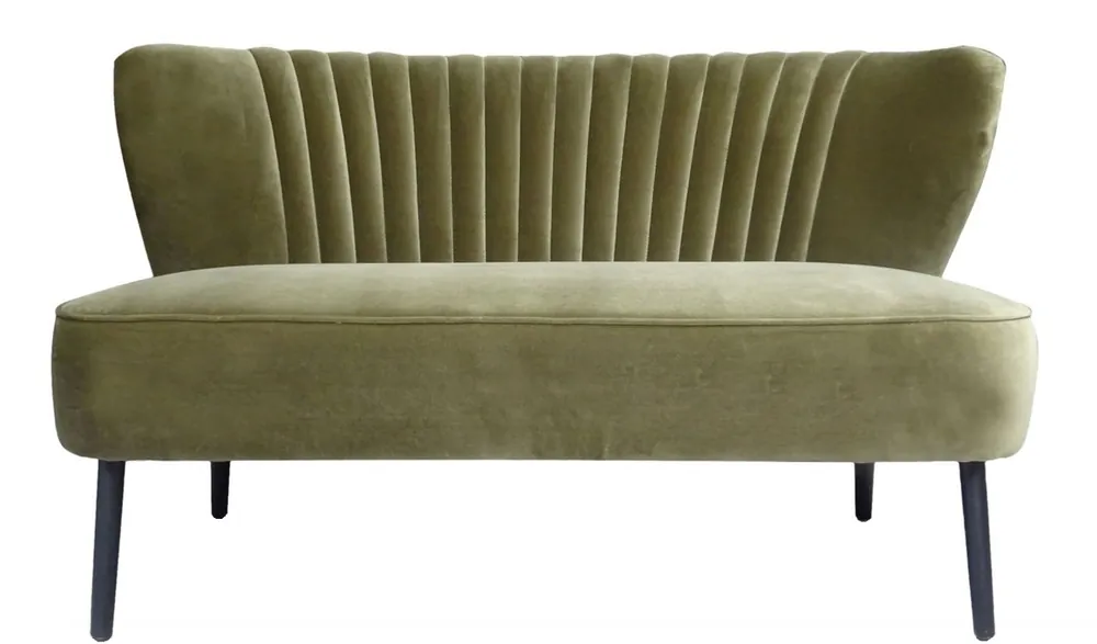 Neue Ware Casa Padrino Luxus Wohnzimmer Sofa Grün 129 x 75 x H. 73,5 cm - Designer Möbel