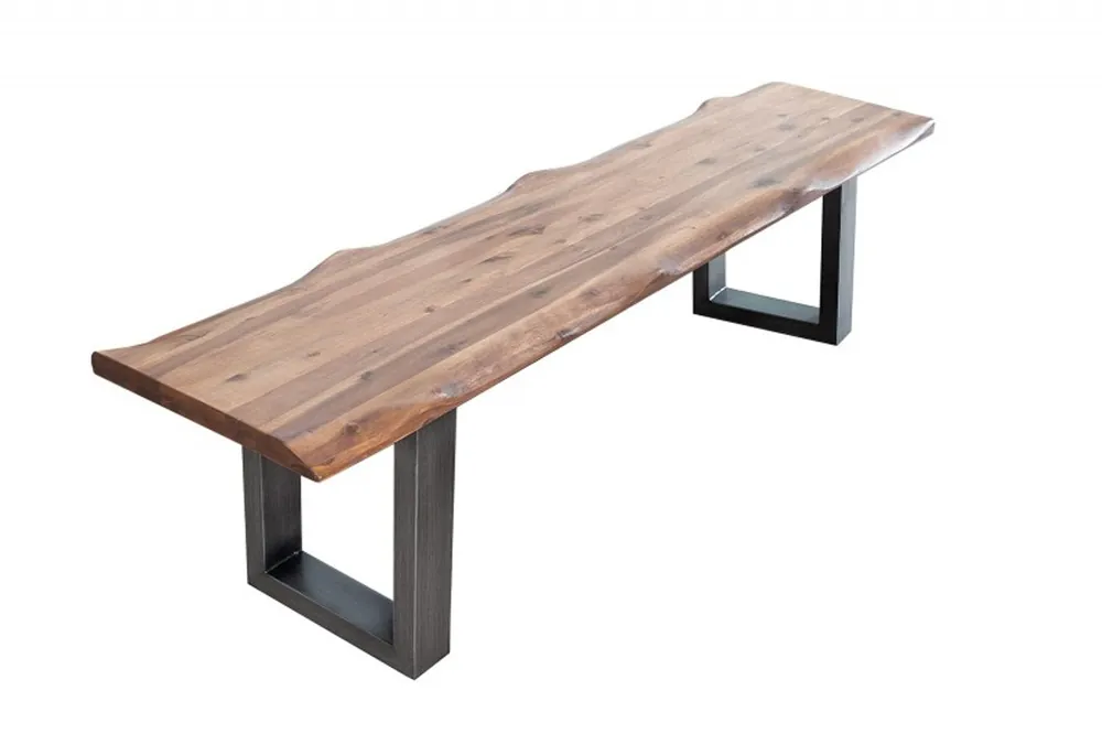 Schneller Versand Casa Padrino Designer Sitzbank Natur Breite 160 cm, Höhe 50 cm