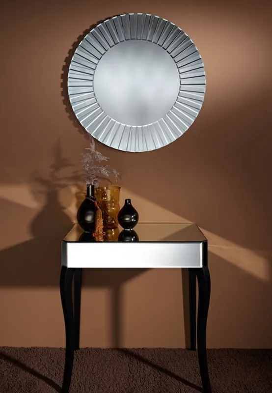 Casa Padrino Luxus Spiegel Ø 80 cm - Luxus Wohnzimmer Möbel Angebot