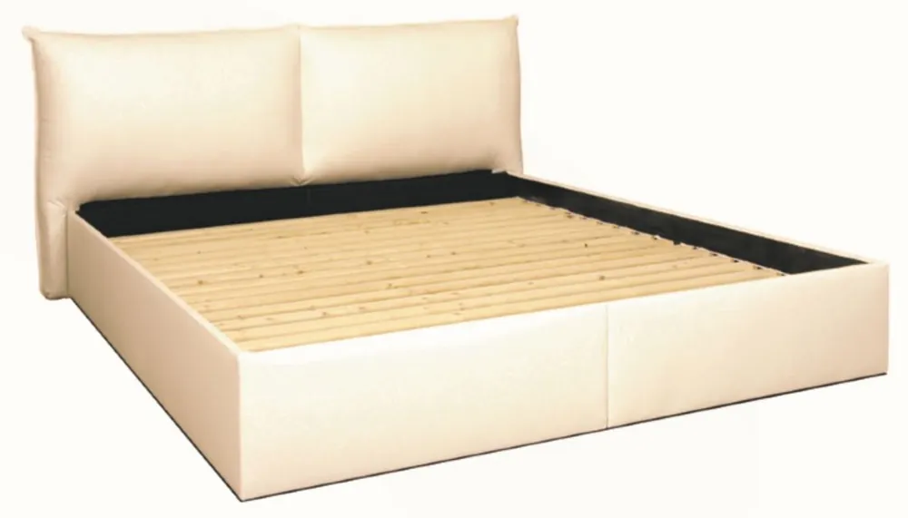 Highlight Casa Padrino Bed White - Genuine Leather Bedroom Furniture