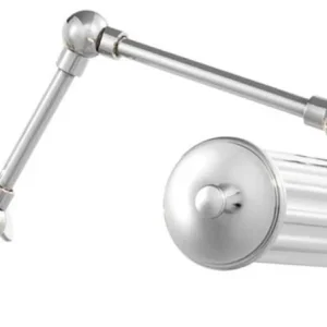 Casa Padrino Luxury Hotel Wall Lamp Silver 30 x 34 x H. 21 cm - Hotel Furniture Neuheit