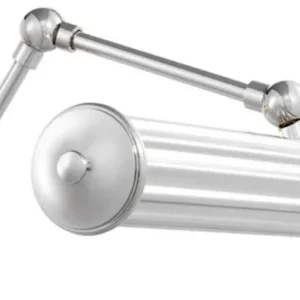 Garantierte Lieferung Casa Padrino Luxury Hotel Wall Lamp Silver 43 x 34 x H. 21 cm - Hotel Furniture