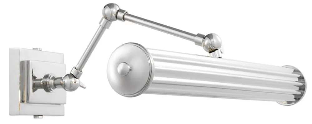 Garantierte Lieferung Casa Padrino Luxury Hotel Wall Lamp Silver 43 x 34 x H. 21 cm - Hotel Furniture