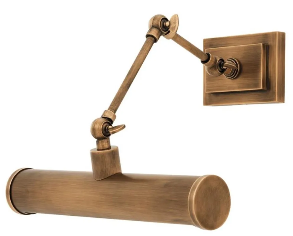Casa Padrino Luxury Hotel Wall Lamp Antique Brass 28.5 x 24 x H. 20 cm - Hotel Furniture Solange Der Vorrat Reicht