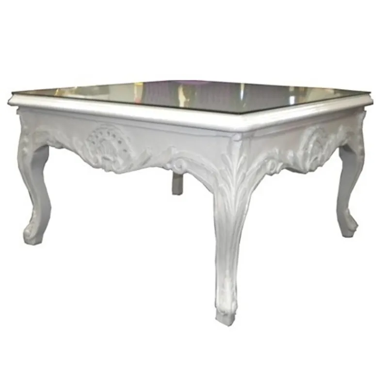 Neuheit Baroque SideTable White - Shabby Chic