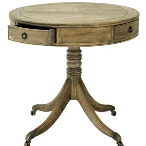 Casa Padrino luxury living room side table natural colors / brass Ø 80 x H. 74 cm - Living Room Furniture Nur Heute