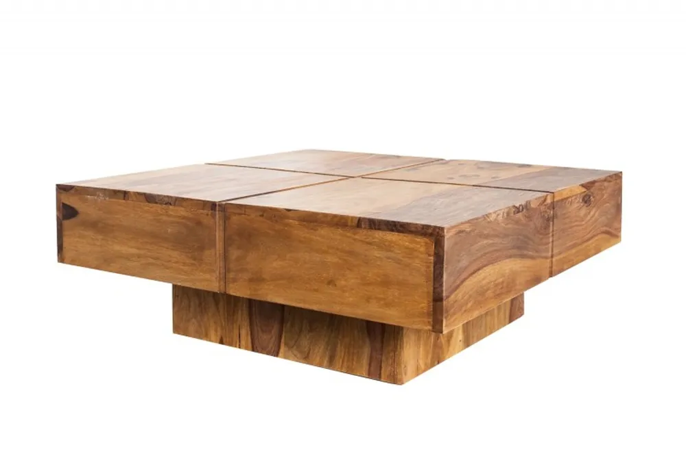 Neue Kollektion Casa Padrino designer solid wood coffee table nature 80 x 30 cm - living room table