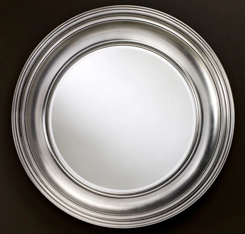 Casa Padrino luxury living room mirror silver Ø 102 cm - Living Room Wall Mirror Aktuell