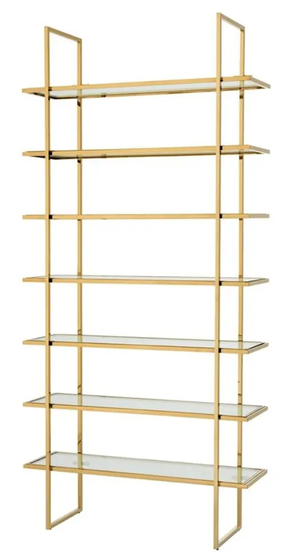 Casa Padrino luxury shelf cabinet gold 120.5 x 40 x H. 253 cm - Luxury Furniture Super-Preis