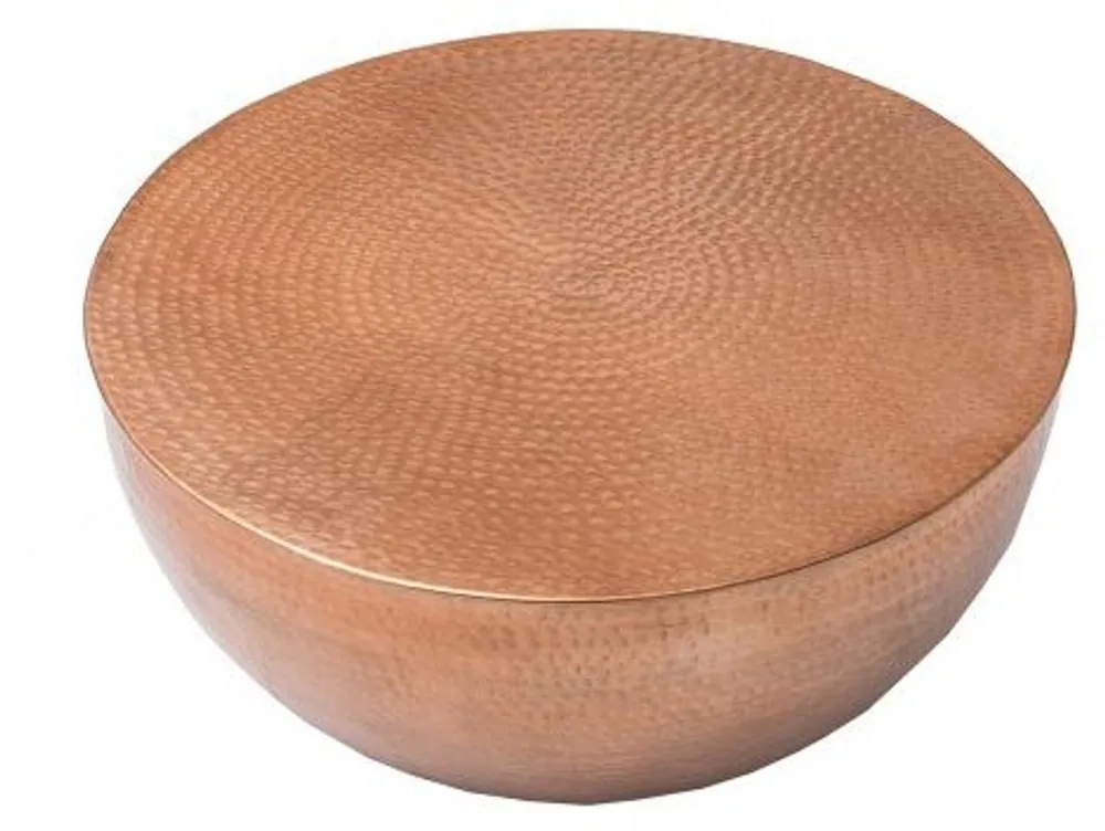 Casa Padrino luxury coffee table copper 68 cm aluminum - living room saloon table - unique Knallerangebot
