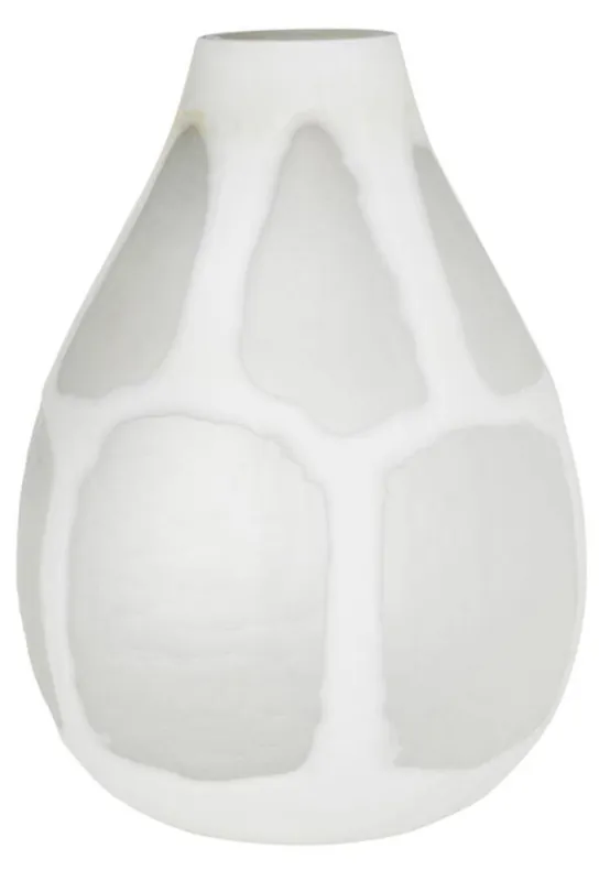 Casa Padrino deco glass vase white Ø 24 x H. 33 cm - Luxury Decorations Rabatt