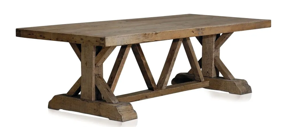 Casa Padrino luxury dining table in solid pine wood - Luxury Dining Room Furniture Günstig