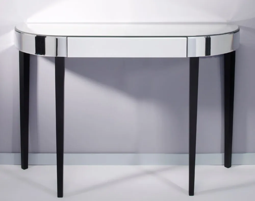 Direktkauf Casa Padrino luxury mirror glass console with drawer 112 x 35 x H. 75 cm - Luxury Furniture & Accessories