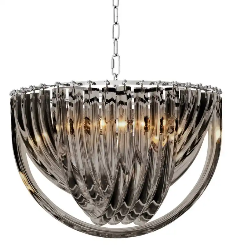 Casa Padrino luxury chandelier black Ø 50 x H. 33 cm - Luxury Collection Super-Preis
