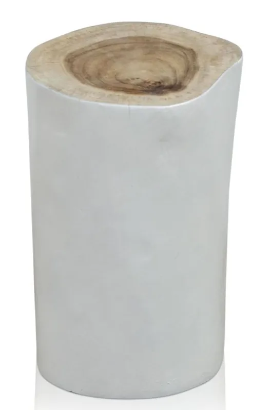 Casa Padrino living room stool / side table white Ø 27 x H. 45 cm - Luxury Furniture Solange Der Vorrat Reicht