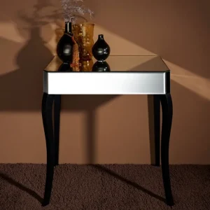 Markenware Casa Padrino luxury mirror glass side table with drawer 71 x 41 x H. 76 cm - Hotel Furniture