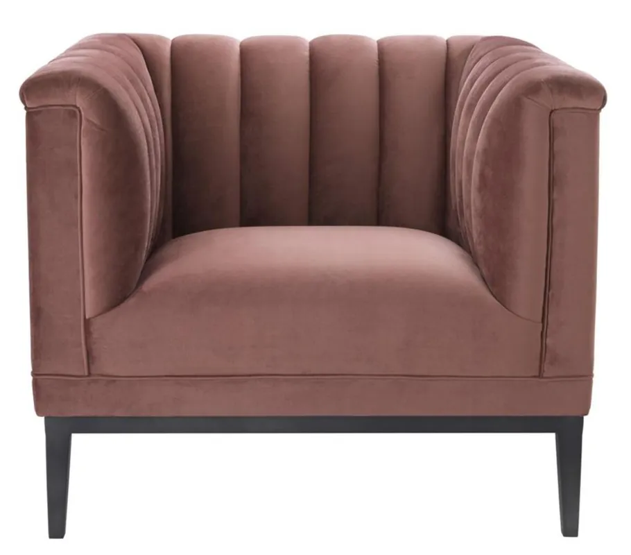 Casa Padrino luxury armchair old rose 89 x 86 x H. 75 cm - Living Room Furniture Sofort Bestellen