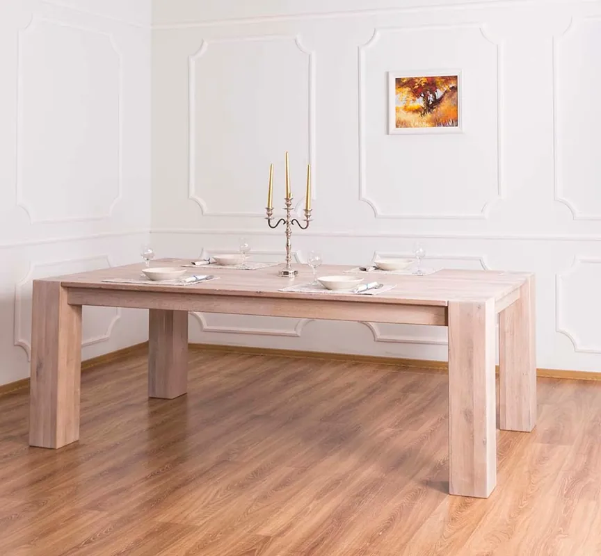 Heißes Angebot Casa Padrino solid wood dining table natural colors 220 x 90 x H. 78 cm - Luxury Quality