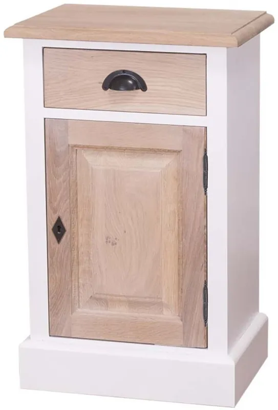 Casa Padrino country house style bedroom chest white / natural colors 47 x 32 x H. 75 cm - Country Style Bedroom Furniture Begrenztes Angebot