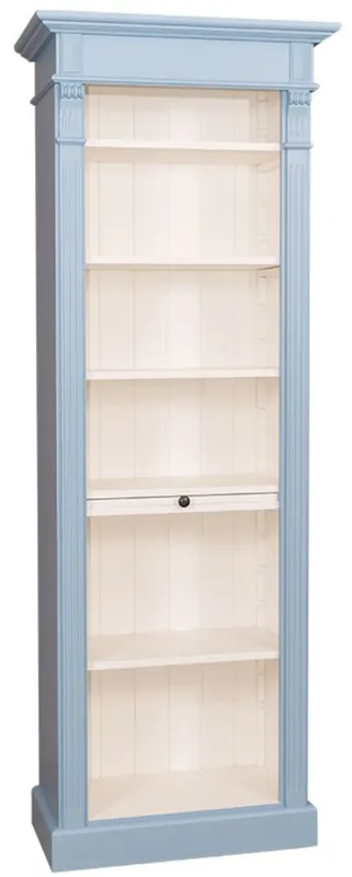 Casa Padrino country house style bookcase light blue / white 70 x 39 x H. 197 cm - Country House Style Collection Garantierte Lieferung